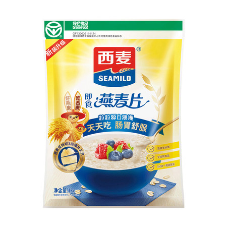 西麦/SEAMILD 即食燕麦片1kg