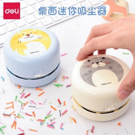 得力/deli 18883桌面清洁器 吸尘器 蓝色