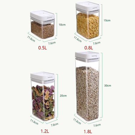 行科  五谷杂粮密封盒干货收纳盒粮食谷物食品储存储物罐保鲜密封罐图片