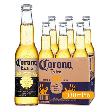 墨西哥原装进口 科罗娜啤酒 330ml*6瓶图片