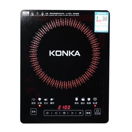 康佳/KONKA 电磁炉 触控按键 黑晶面板 一键爆炒 定时功能KGIC-2115图片