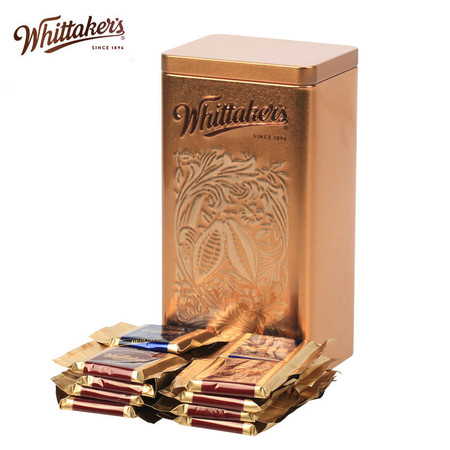 新西兰进口Whittaker's惠特克黑巧克力礼盒168g 生日礼物情人节图片