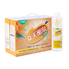 众天 泾源蜂蜜水饮料338ml*10瓶/箱  美味便携