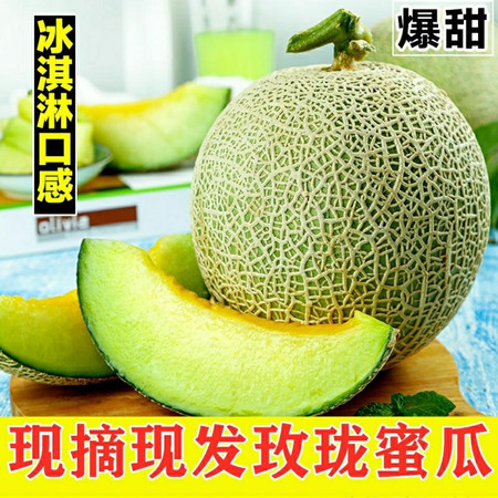 亿荟源 【瓜界哈根达斯】玫珑瓜当季时令水果鲜水果网纹瓜