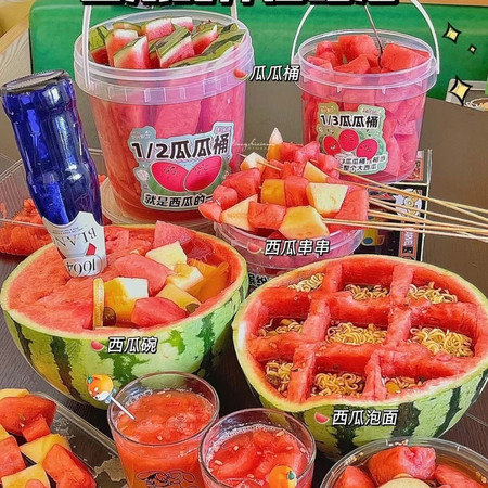 亿荟源 西双版纳甜王西瓜新鲜西瓜头茬水果皮薄多汁新鲜水果图片
