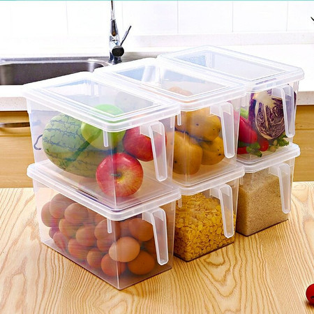 【买二送一买三送二】大容量冰箱收纳盒食品冷冻保鲜盒密封储物盒图片