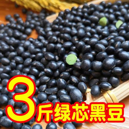 【东北绿心黄芯生小黑豆】农家豆子类非转基因豆浆发芽黑小豆五谷杂粮图片