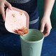 小麦秸秆吐骨头碟子家用防摔方盘垃圾盘水果盘塑料骨碟零食小吃碟