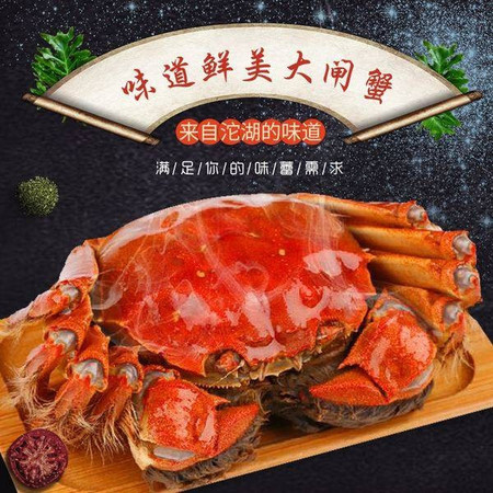 中国邮政 老渔夫牌沱湖螃蟹：3.4两母3只、4两公5只装图片