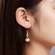 佐奈美（SANAMI)925银天然淡水珍珠耳环耳坠时尚显瘦仙女款款