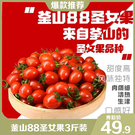  【领券立减10元】釜山88玲珑小番茄 樱桃圣女果超甜生吃小柿子