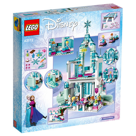 乐高/LEGO 迪士尼冰雪奇缘 艾莎的魔法冰雪城堡6岁+ 43172 儿童玩具男孩女孩 圣诞生日礼物图片