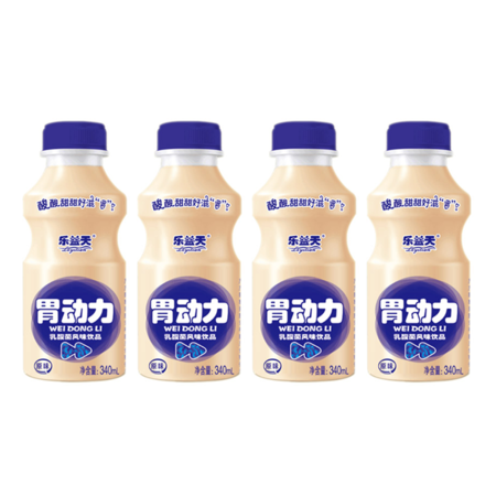 乐益天胃动力乳酸菌风味饮品340ml*4瓶  早餐搭配 休闲风味饮品图片