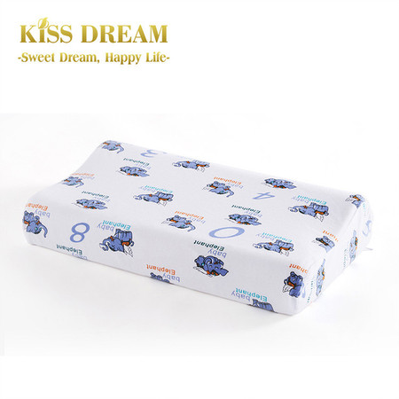 【泰国皇室 进贡品牌】Kiss Dream泰国进口天然乳胶枕 K6 卡通大象 6-12岁小学生枕头