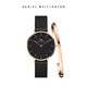 Daniel Wellington DW女表手镯套装 女表DW00100201+小号金手镯