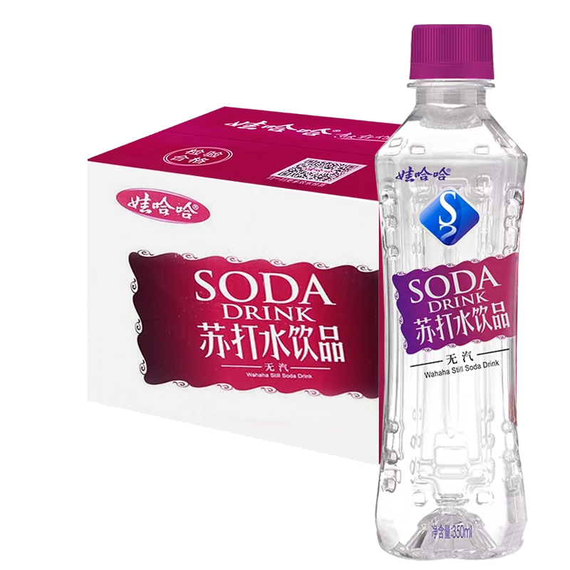 娃哈哈 无汽苏打水饮品350ml*12瓶甜味