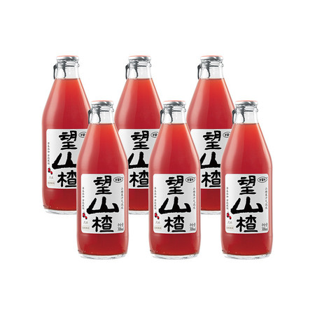 好望水 望山楂饮料山楂汁气泡水夏季汽水冰镇健康果汁300ml*6瓶