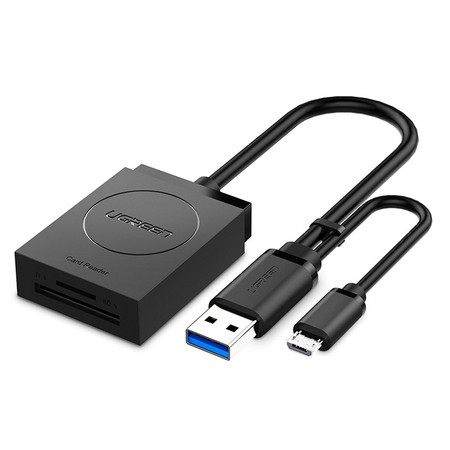 绿联（UGREEN） 绿联(UGREEN) 20203 高速USB3.0多功能合一 读卡器 黑色(单位:个)图片