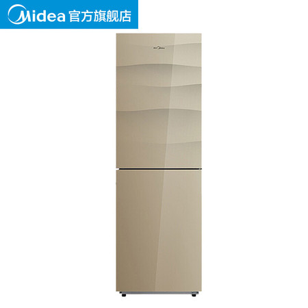 美的（Midea）249升 两门冰箱 风冷无霜 节能保鲜 格调金 BCD-249WGM