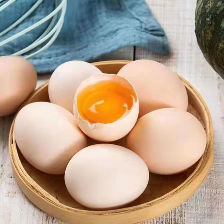  【山东直播特惠】汶上芦花鸡鸡蛋30枚 包邮 可以拎的蛋黄 农家自产图片