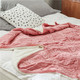 宝娜斯/BONAS毛巾绣羊羔绒毯加厚珊瑚绒毛毯法绒毯子单人双人法莱绒保暖床单