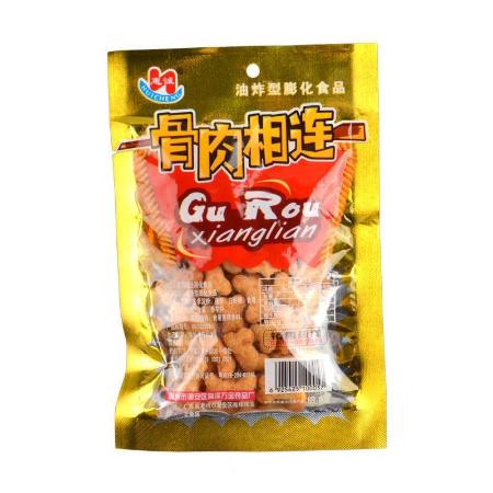  惠诚骨肉相连零食28g*30包油炸型膨化食品8090后怀旧零食小吃