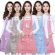 韩版围裙女长袖防污防油男女罩衣反穿衣围腰裙厨房做饭妈妈装工作