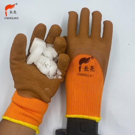 加厚手套加绒冬季保暖耐磨防滑乳胶橡胶点塑手套直销品质保障包邮图片