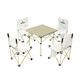 何大屋 休闲折叠桌椅套装 HDW1512（桌子1张+椅子4张）