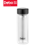 德铂/Debo 洛佩斯茶水分离双层玻璃水杯320mlDEP-787