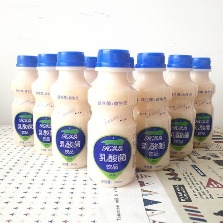 【到手价29.9元】荷润 原味乳酸菌340ml*12瓶 酸菌饮品整箱包邮发货