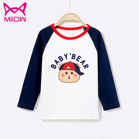 猫人/Miiow男女童秋冬季定制长袖T恤单件装图片
