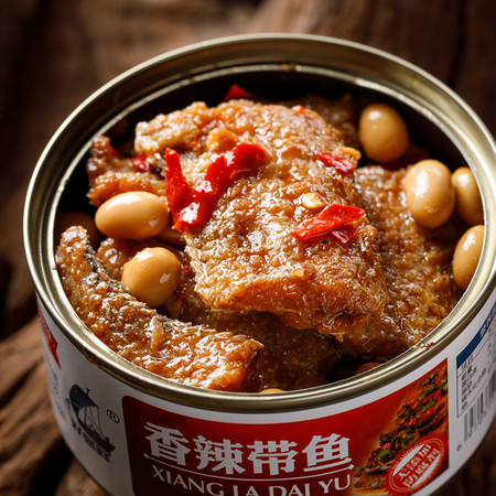 渤海湾深海带鱼中段罐头即食海鲜下饭菜五香香辣美味食品网红推荐
