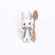 日系韩版可爱魔法兔子女闺蜜胸针卡通动物服饰胸章徽章胸花配饰品