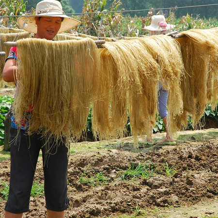 (纯手工)红薯粉条紫薯无添加农家细粉粉丝5斤农家纯手工粉条