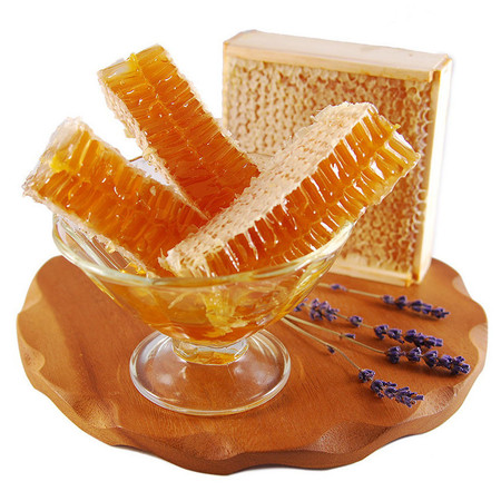 正品蜂巢蜜500克/100克农家野生百花土蜂蜜天然盒装蜂蜜图片