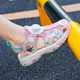 启言 女童鞋子2024新款夏季儿童凉鞋中童韩版公主软底包头沙滩鞋