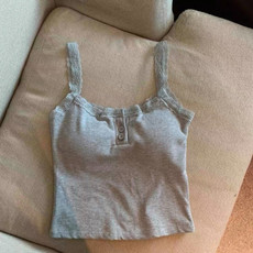 启言 慵懒ins法式睡衣女夏季棉吊带两件套新款甜美性感莫代尔家居
