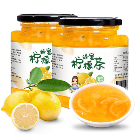 蜂蜜柚子茶百香果柠檬茶果茶水果茶冲饮饮料果酱图片
