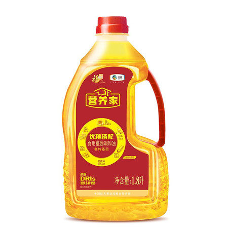 福临门/FULINMEN 食用油 非转基因 营养家食用植物调和油1.8L