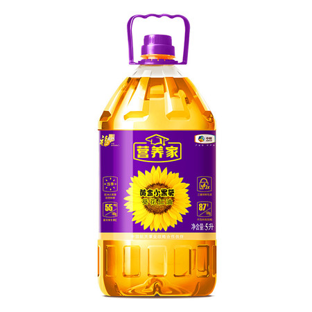 福临门/FULINMEN 黄金小黑葵葵花仁油5L图片