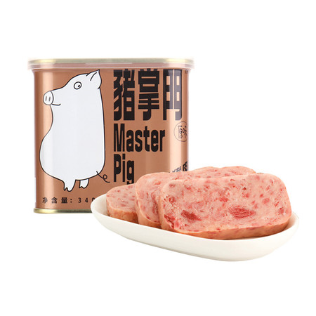 淮河 【蚌埠特产】猪掌门 火腿猪肉罐头340克 原味