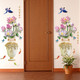 清新荷花墙贴画客厅卧室玄关装饰品唯美中国风花瓶壁纸可移除自粘