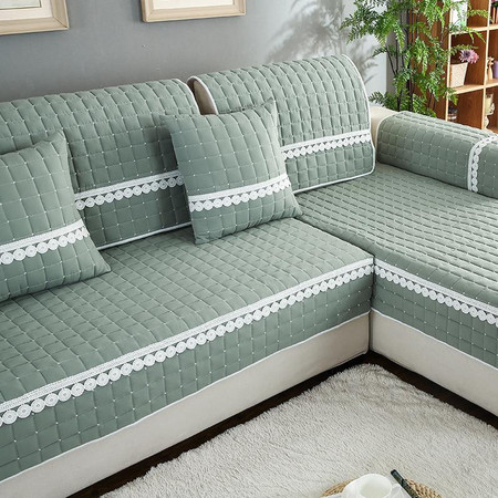 四季沙发垫通用布艺防滑简约现代沙发套全包万能欧式沙发巾罩全盖图片