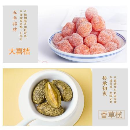 一年五季【10口味独立小包】蜜饯组合零食大礼包水果干话梅子500g图片