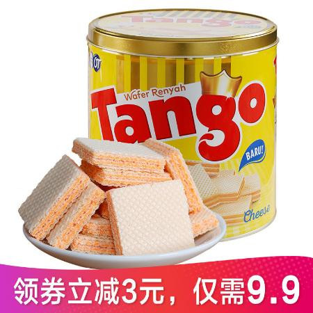 威化饼干Tango印尼进口巧克力牛奶酪芝士夹心好吃的零食网红休闲