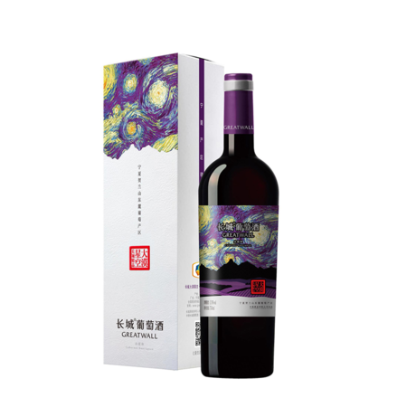 【邮趣广东】长城大漠星空 赤霞珠干红葡萄酒 750ml*6瓶/箱