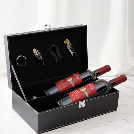 凯士图 凯撒干红葡萄酒750ml双支红酒礼盒装图片