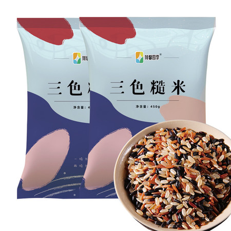 荷馨四季 东北三色糙米450g*3包 【邮政快递】