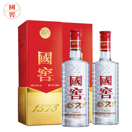 窖 國窖1573 52度 濃香型白酒 500ml*2瓶